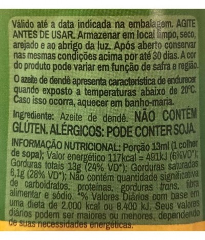 Arrifana Azeite Dendê 200ml