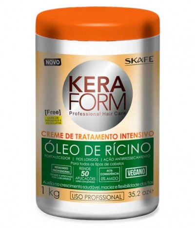 Skafe Keraform Creme Tratamento Intensivo Óleo Ricínio 1Kg