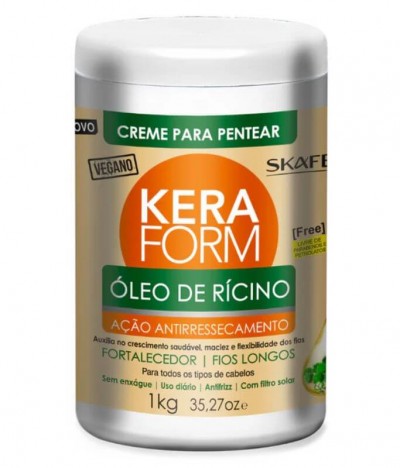 Skafe Keraform Creme Pentear Óleo Rícino 1Kg