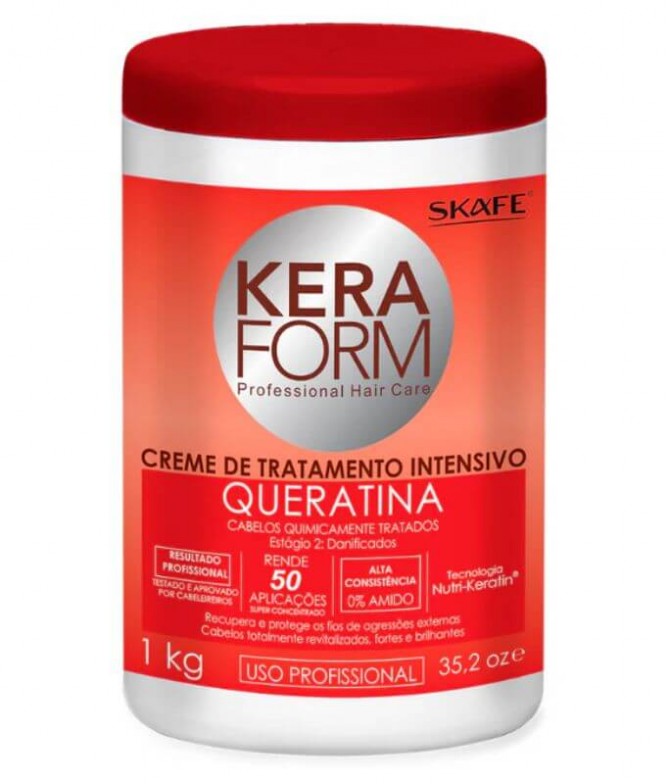 Skafe Keraform Creme Tratamento Intensivo Queratina 1Kg