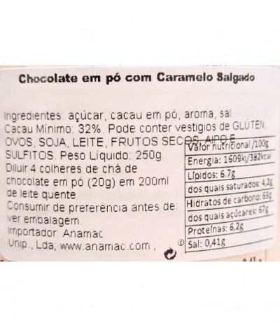 Dolfin Chocolate Polvo Caramelo Salado 250gr