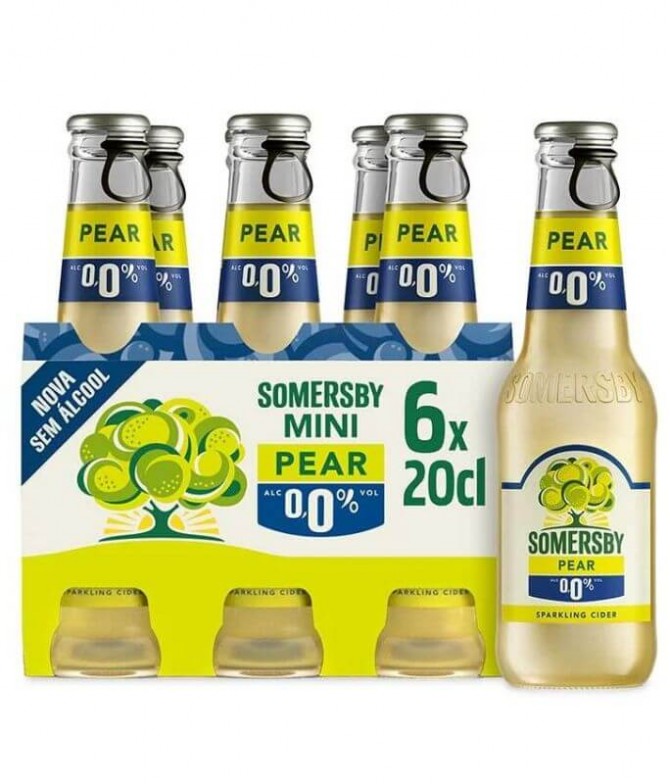 Somersby Sidra Pera Sin Alcohol 6x20cl