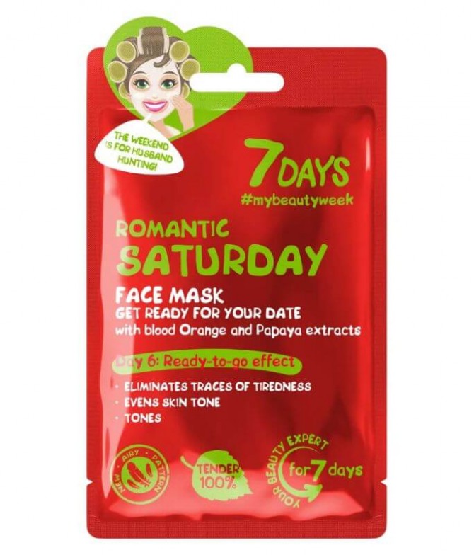 7Days Máscara Facial Romântica Sábado 28gr