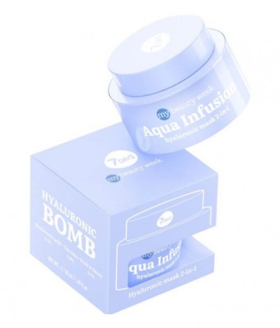 7Days Máscara Facial Hialurónica Aqua Infusion 2 em 1 50ml