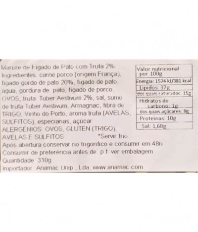 Godard Marbré Fígado Pato Trufa 310gr
