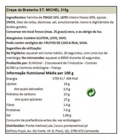 St. Michel Crepe Bretanha 315gr