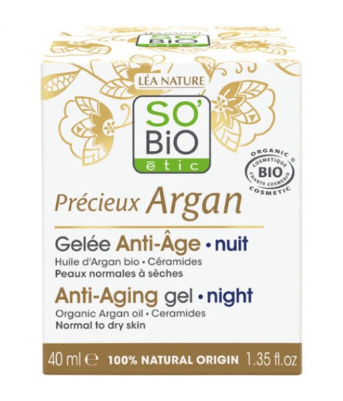 SO'BiO Gel Noche Anti-Envejecimiento 40ml