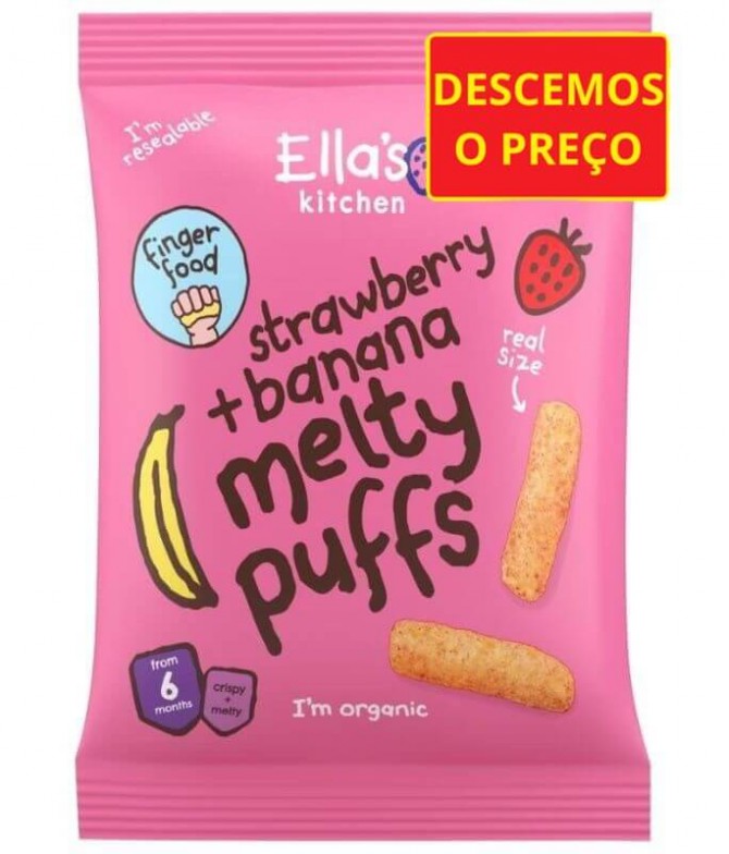 Ella's Kitchen Finger Puff Plátano Fresa 20gr