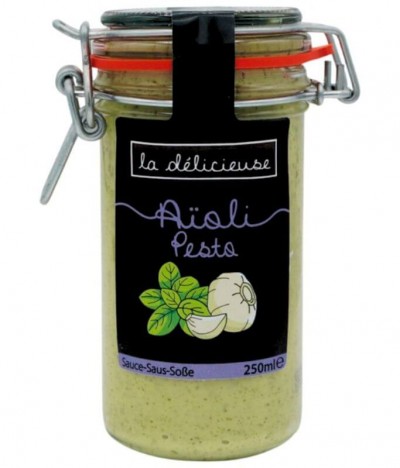 La délicieuse Salsa Alioli Pesto 250ml
