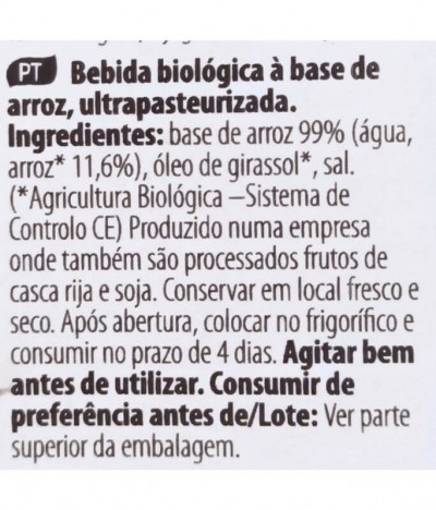 Joya Bebida Arroz 0% Açúcar BIO 1L