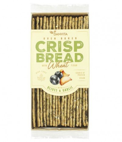 Danvita Crispbread Cracker Azeitona Alho 130gr