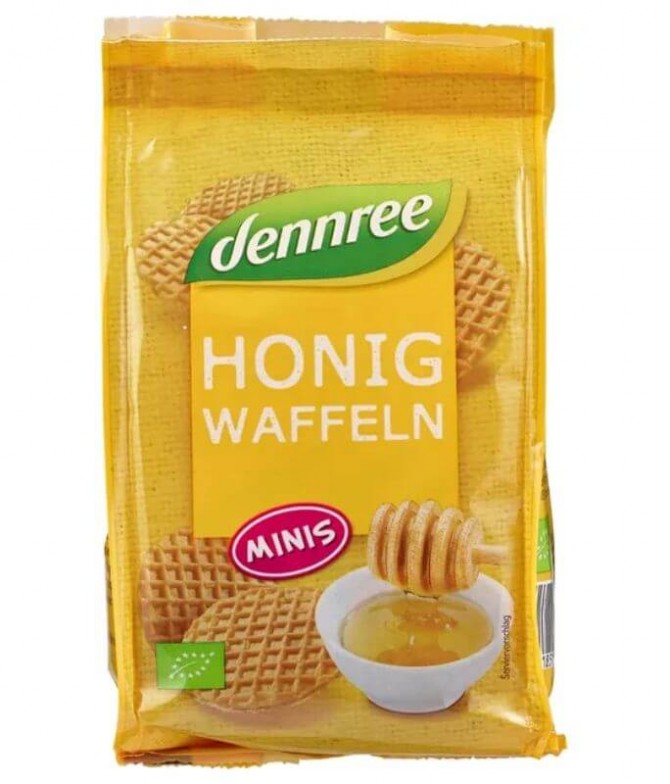 Dennree Mini Wafer Miel BIO 150gr