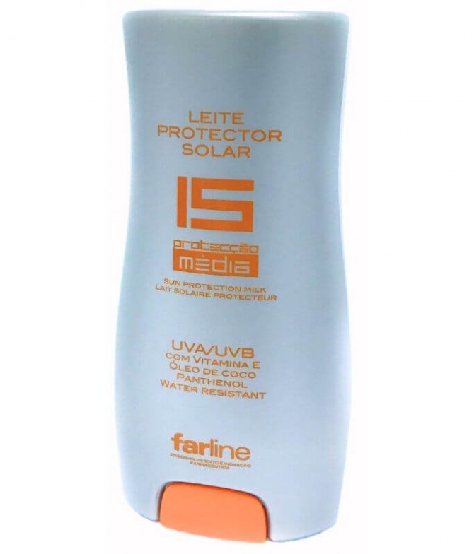 Farline Leite Protetor Solar SPF 15 200 ml
