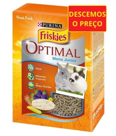 Friskies Optimal Menu Júnior Coelho Anão Granulado 600gr