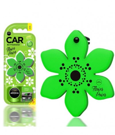Aroma Car Ambientador Auto Flower Fancy Green 1un