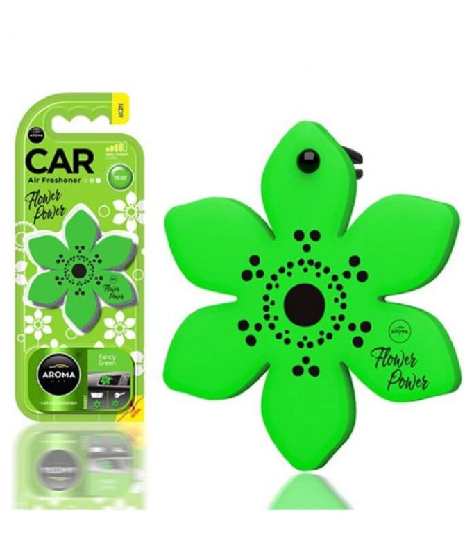 Aroma Car Ambientador Auto Flower Fancy Green 1un