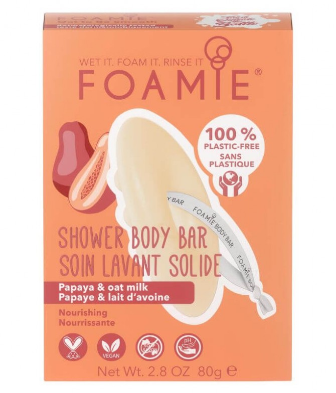 Foamie Gel Banho Sólido Papaia Leite Aveia 80gr