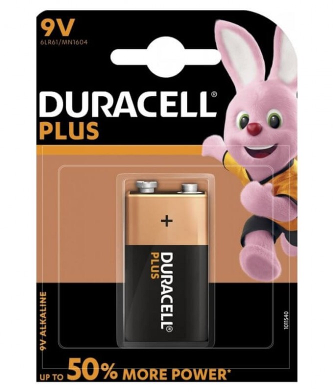 Duracell Pila Plus 9V 1un Duracell Pila Plus 9V 1un