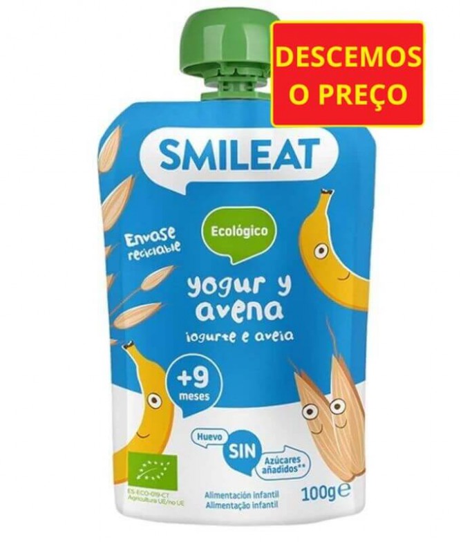 Smileat Yogur Avena BIO 100gr