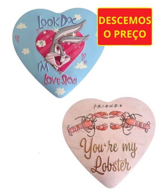 Candycat Mini Bombom Lata Coração Sortida 120gr