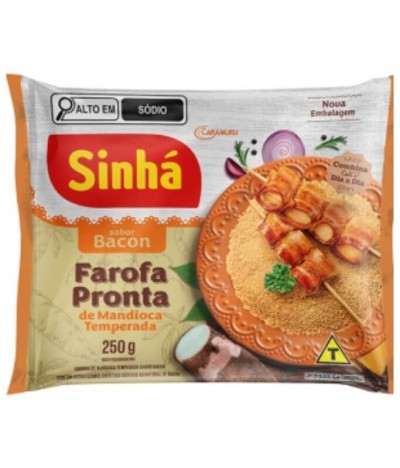 Sinhá Farofa Mandioca Bacon 250gr