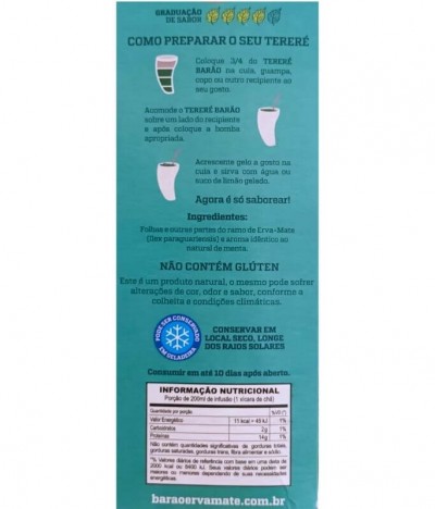 Barão Erva-Mate Tereré Menta Ice 500gr
