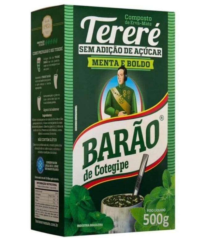 Barão Erva-Mate Tereré Menta Boldo 500gr