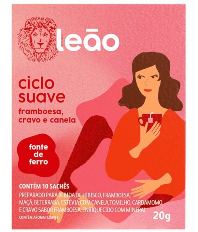 Leão Chá Ciclo Suave 10un