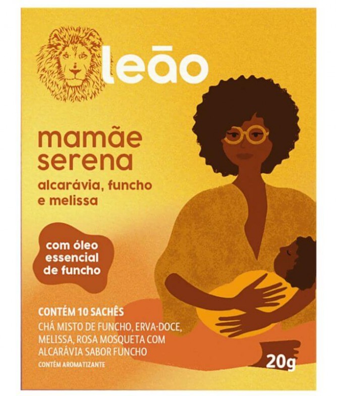 Leão Chá Mamãe Serena 10un