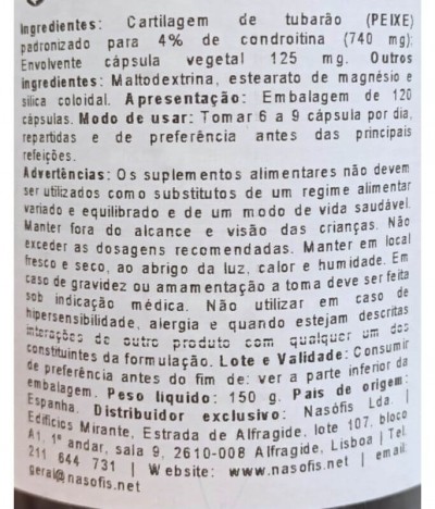 Herbora Cartílago Tiburón 120un T