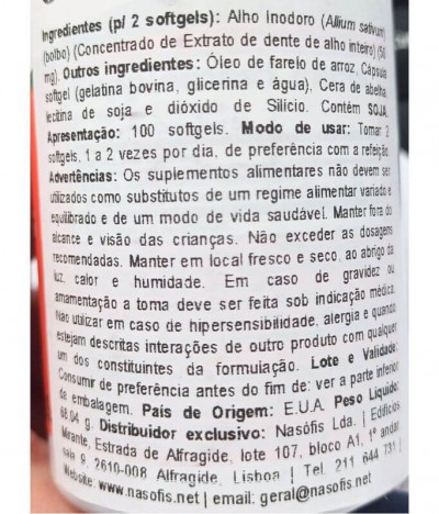 Now Alho sem Odor 100un