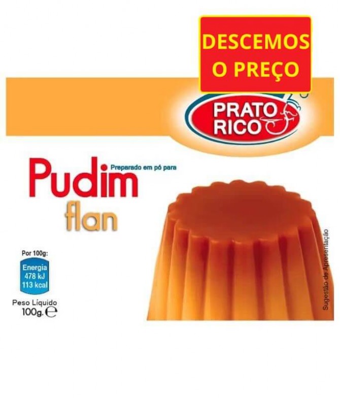 Prato Rico Pudim Flan 100gr
