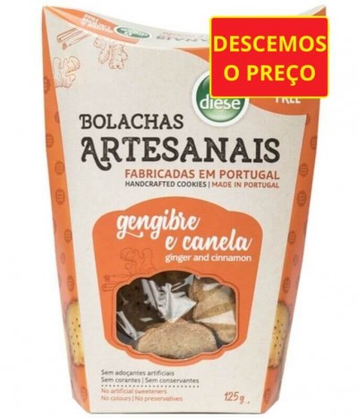 Diese Bolacha Artesanal Gengibre Canela 125gr