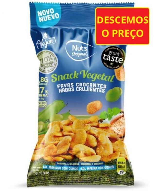 Nuts Original Fava Sal Marinho Quinoa 25gr