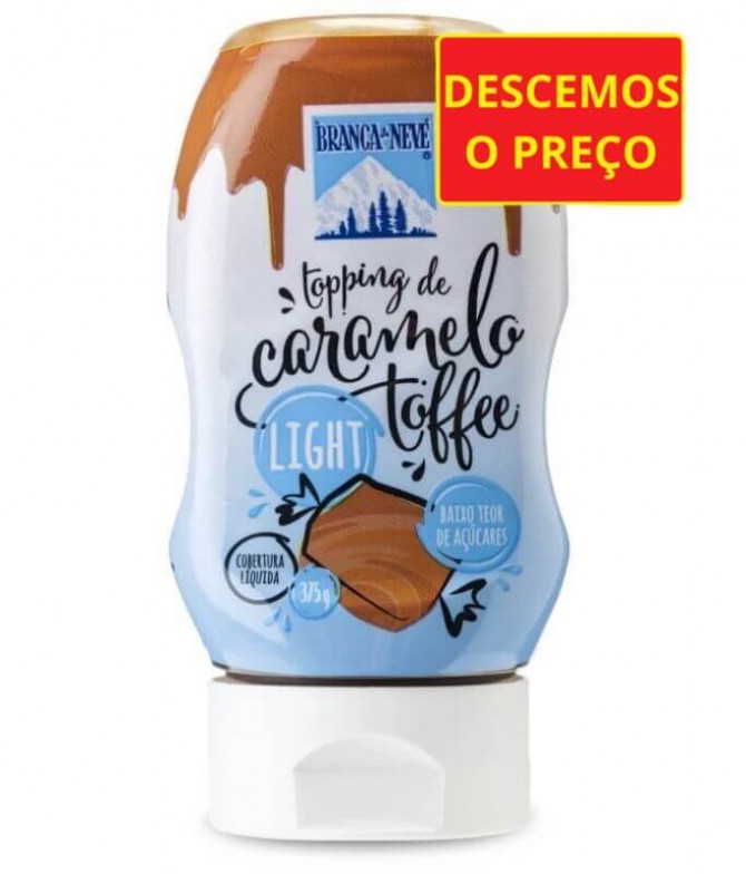 Branca de Neve Topping Caramelo Toffee Light 375gr