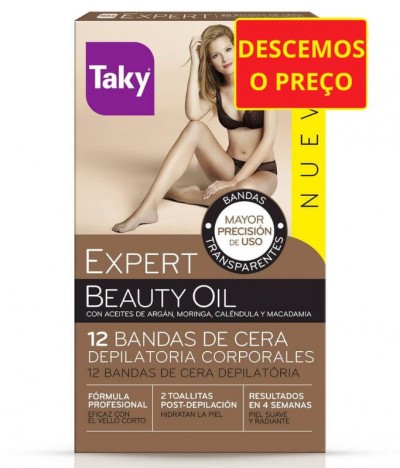 Taky Bandas Cera Corporais 12un