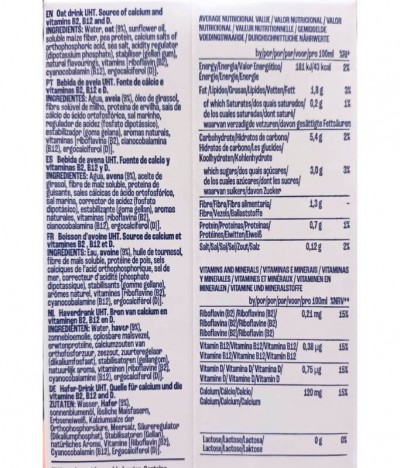 Shoyce Hug Bebida Vegetal Aveia 1L