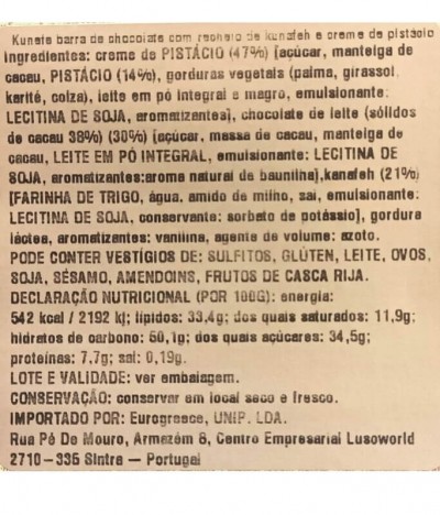 Kunefe Barra Chocolate Dubai 180gr