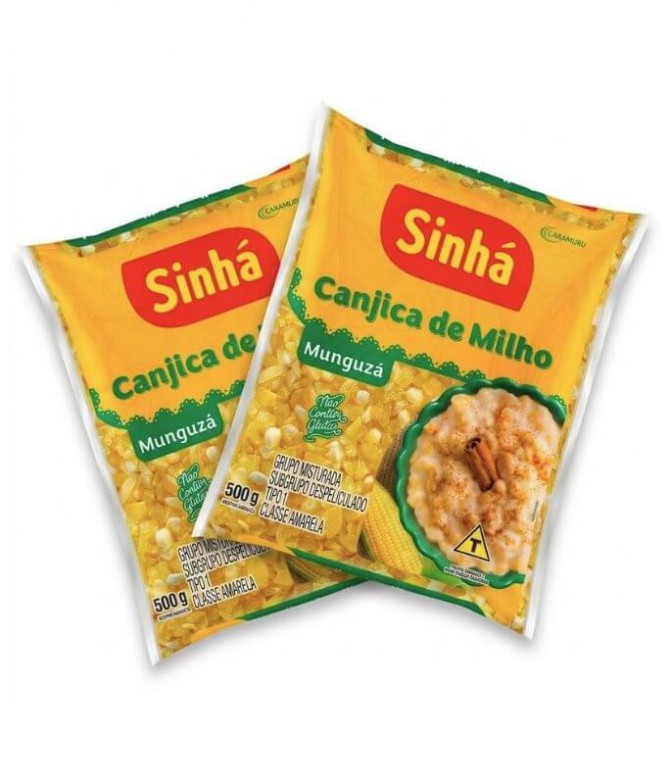 PACK 2 Sinhá Milho Canjica Amarela 500gr
