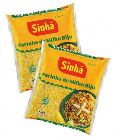 PACK 2 Sinhá Farinha Milho Biju 500gr