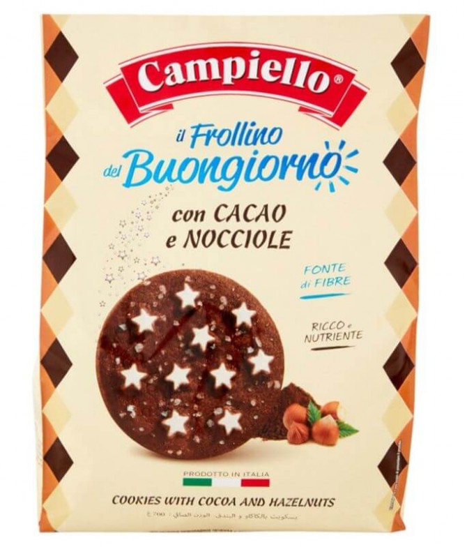 Campiello BuonGiorno Biscoito Cacau Avelã 700gr