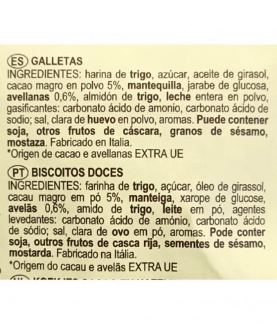 Campiello BuonGiorno Biscoito Cacau Avelã 700gr