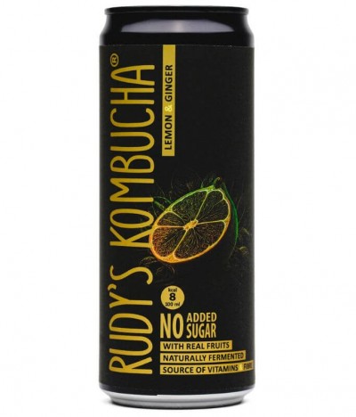 Rudy's Kombucha Gengibre Limão 330ml