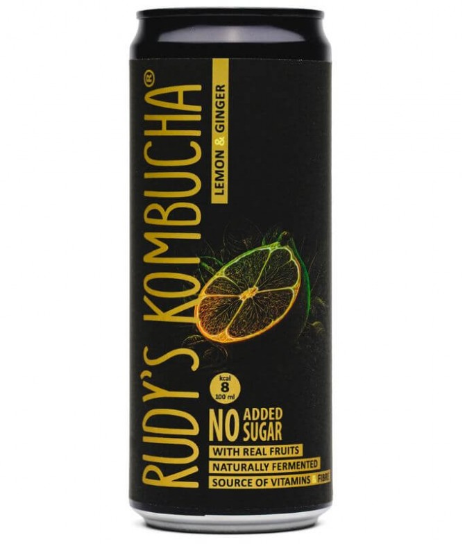 Rudy's Kombucha Gengibre Limão 330ml