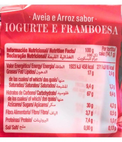 Gullón Vitalday Tortita Arroz Iogur Frambuesa 112gr