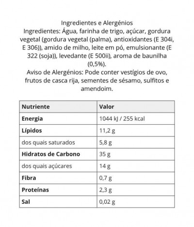 Padaria Arrifana Galleta Vainilla 250gr