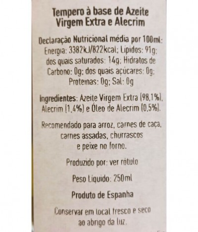 Pons Aceite Oliva Virgen Extra Romero 250ml