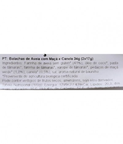 Gwiker Galleta Manzana Canela BIO 2x17gr