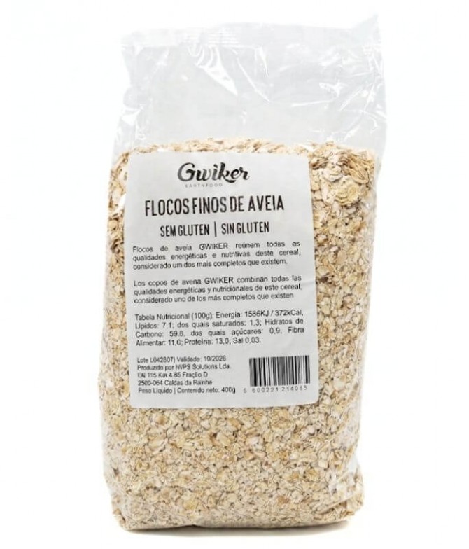 Gwiker Copos Avena Finos Sin Gluten 400gr