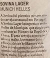 Sovina Lager Cerveja Artesanal 33cl